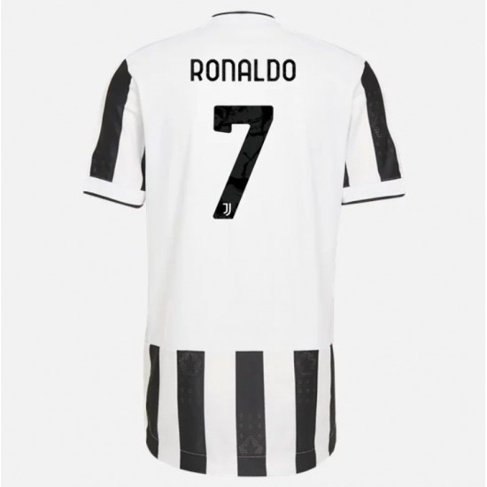 Camisola Juventus Cristiano Ronaldo 7 Equipamento Primeiro 2021-2022 Manga Curta